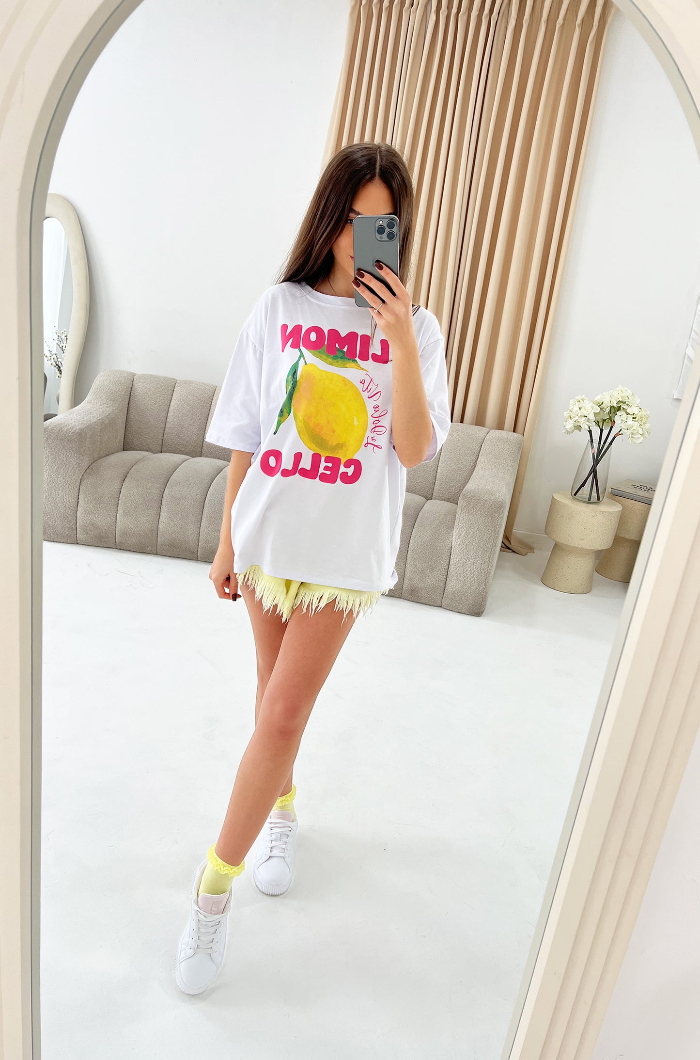 OVERSIZED 'LIMONCELLO' GRAPHIC T-SHIRT - Angeleene