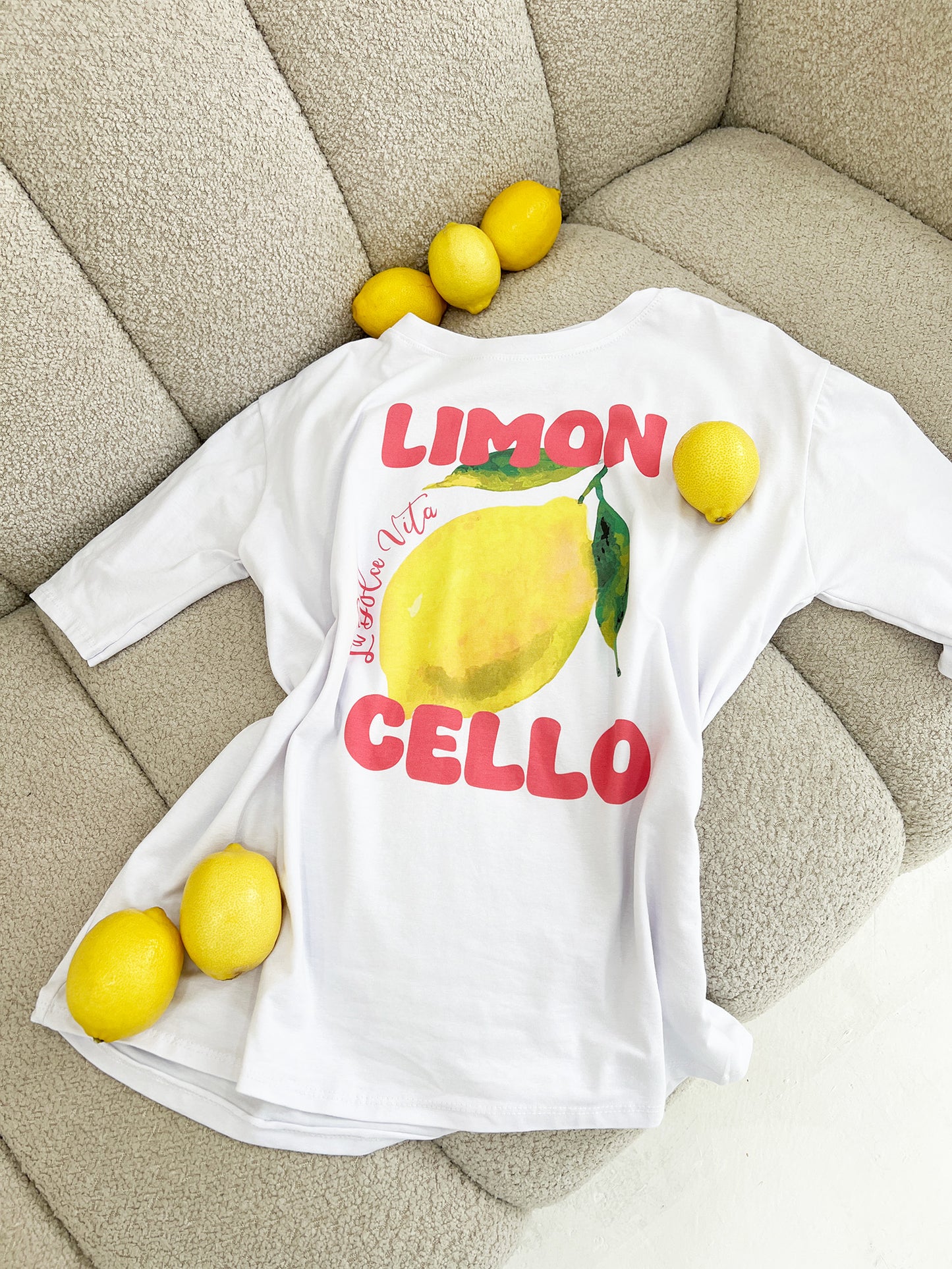 OVERSIZED 'LIMONCELLO' GRAPHIC T-SHIRT - Angeleene