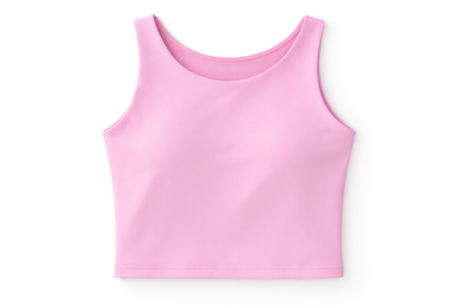 PINK SLINKY BUSTIER CROP TOP - Angeleene