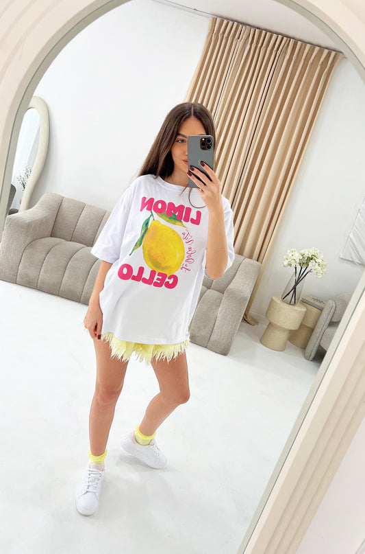OVERSIZED 'LIMONCELLO' GRAPHIC T-SHIRT - Angeleene